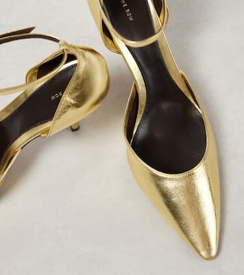 Escarpins Liisa en cuir métallisé | The Row