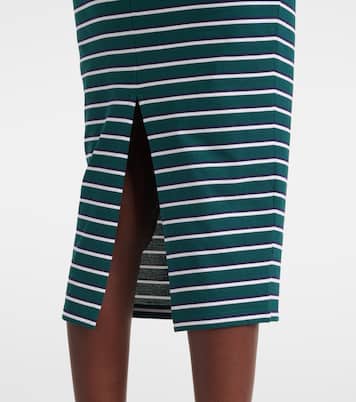 Striped cotton midi skirt | Prada