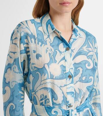 Hemdblusenkleid aus Baumwolle und Seide | Etro