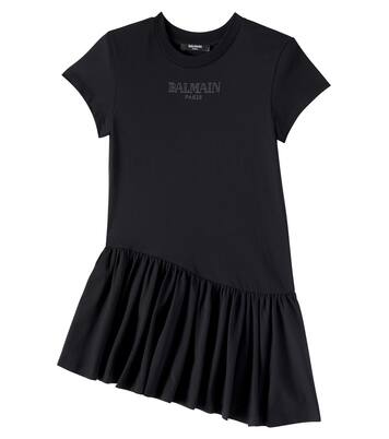 Cotton jersey dress | Balmain Kids