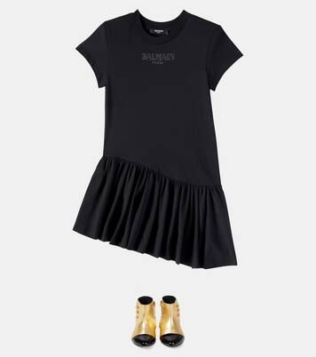 Cotton jersey dress | Balmain Kids