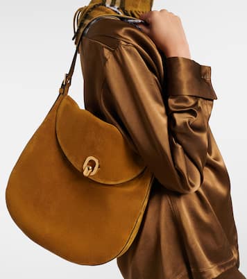 Borsa a spalla Tondo Large in suede | Savette