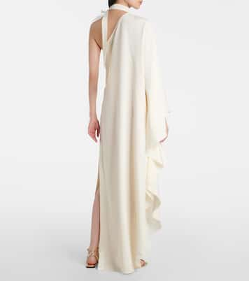 Maxikleid Bolkan Garden mit Federn | Taller Marmo