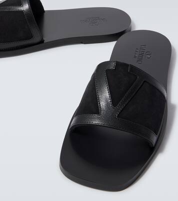 Mules Viva Superstar en cuir et daim | Valentino Garavani