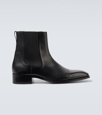 بوت تشيلسي من الجلد Hainaut | Tom Ford