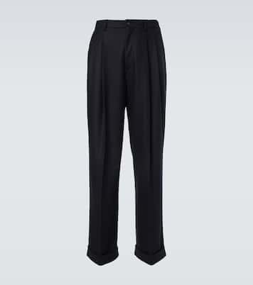 Virgin wool wide-leg pants | Dolce&Gabbana