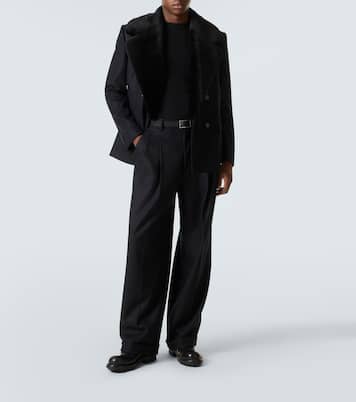 Virgin wool wide-leg pants | Dolce&Gabbana