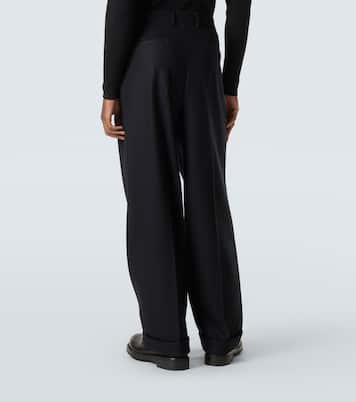 Virgin wool wide-leg pants | Dolce&Gabbana