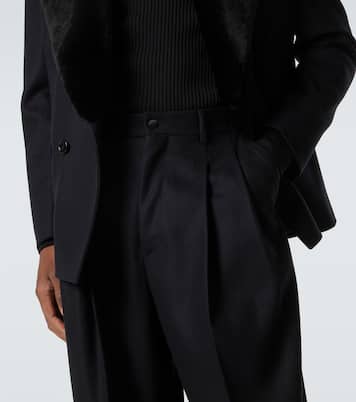 Virgin wool wide-leg pants | Dolce&Gabbana