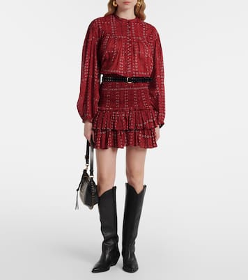 Minifalda Naomi de algodón estampada | Marant Etoile