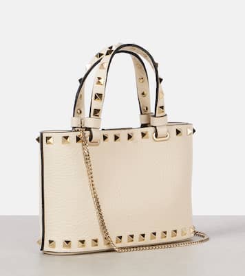 Tote Bag Rockstud Mini aus Leder | Valentino Garavani