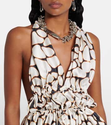 Bedrucktes Top aus Seiden-Twill | Dries Van Noten