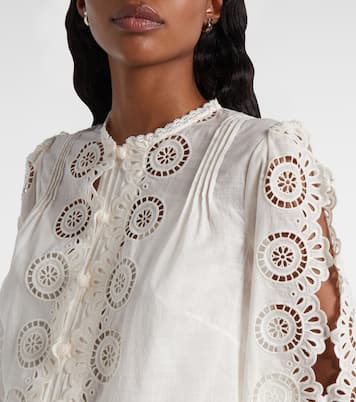 Lucky embroidered cotton blouse | Zimmermann