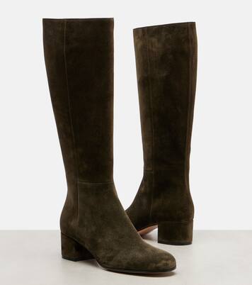 Joelle 45 suede knee-high boots | Gianvito Rossi