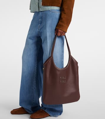 Ivy Medium leather tote bag | Miu Miu