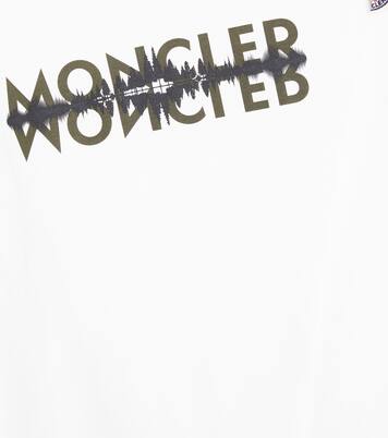 Logo printed cotton T-shirt | Moncler Enfant