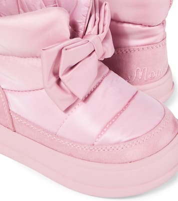 Bow-detail ankle boots | Monnalisa