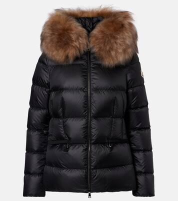 Boed shearling-trimmed down jacket | Moncler