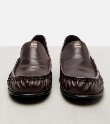 Loafers aus Leder | Miu Miu