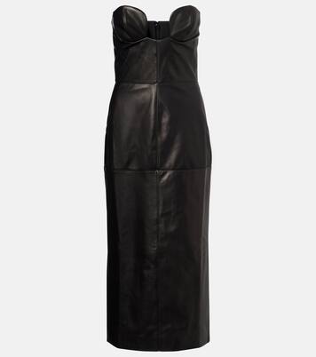 Robe corset en cuir | Nensi Dojaka