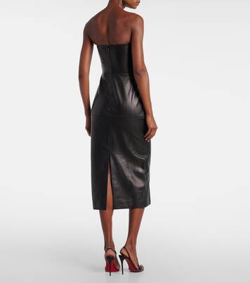 Robe corset en cuir | Nensi Dojaka