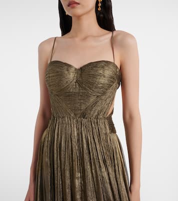 Allar cutout silk mousseline gown | Maria Lucia Hohan