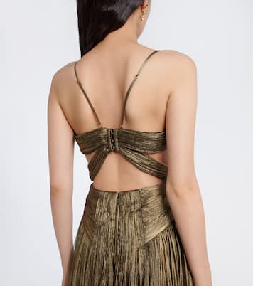 Allar cutout silk mousseline gown | Maria Lucia Hohan