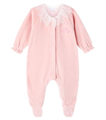 Baby lace-trimmed cotton-blend onesie | Tartine et Chocolat