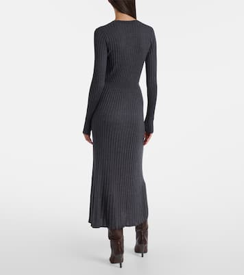 Ribbed-knit virgin wool sweater dress | Brunello Cucinelli
