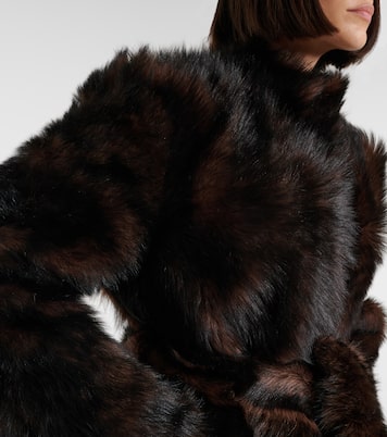 Elsa shearling wrap coat | Nour Hammour