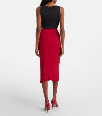 re/edit High-Rise-Bleistiftrock aus Schurwolle | Mugler