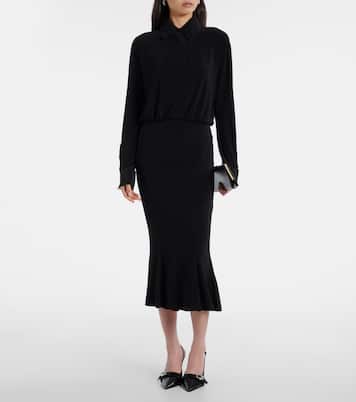 Flared midi dress | Norma Kamali