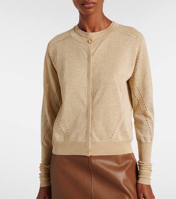 Tasse lamé cardigan | Joseph