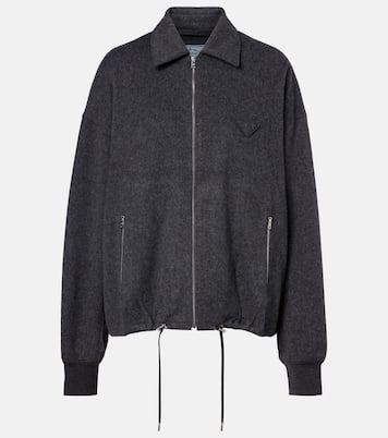 Wool and cashmere blouson jacket | Prada