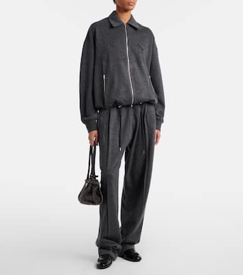 Wool and cashmere blouson jacket | Prada