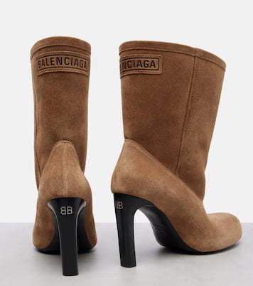 Stivaletti Fargo 80 in suede | Balenciaga
