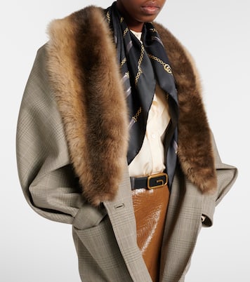 GG印花真丝斜纹布围巾 | Gucci