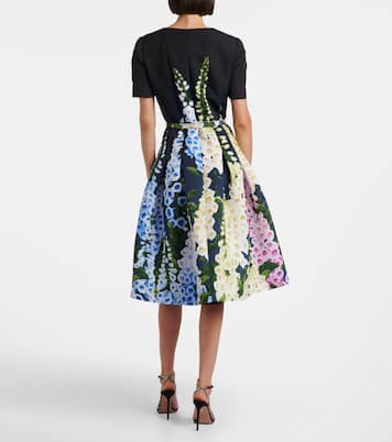 Bedrucktes Midikleid | Oscar de la Renta