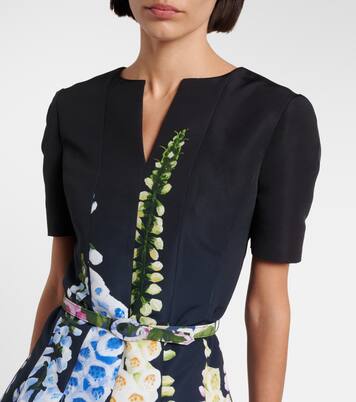Bedrucktes Midikleid | Oscar de la Renta