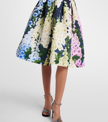 Bedrucktes Midikleid | Oscar de la Renta