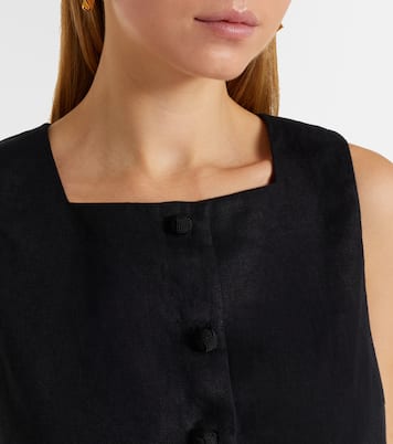 Cropped-Top Rio aus Leinen | Posse