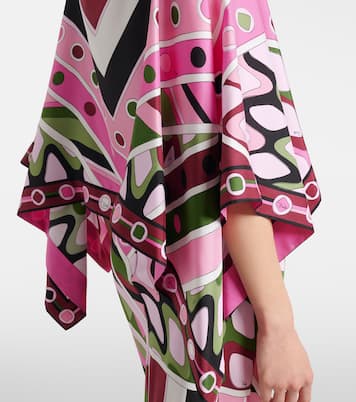 Vivara layered silk satin maxi dress | Pucci
