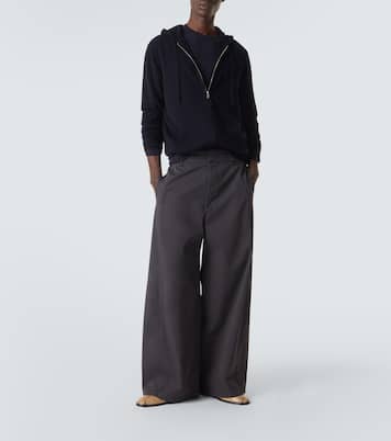 Zip-up wool and cashmere hoodie | Allude