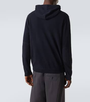 Zip-up wool and cashmere hoodie | Allude
