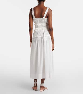 Marianne ruffled cotton poplin midi dress | Dôen