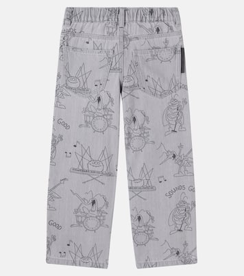 Bedruckte Wide-Leg Jeans | Stella McCartney Kids