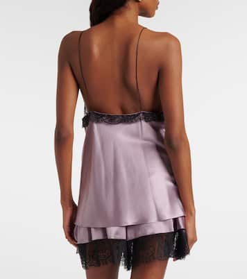 Lace-trimmed silk-blend satin camisole | Nina Ricci