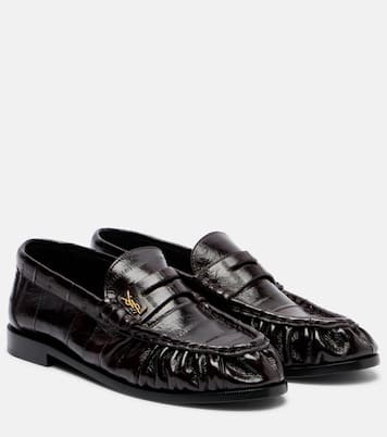 Eel leather penny loafers | Saint Laurent