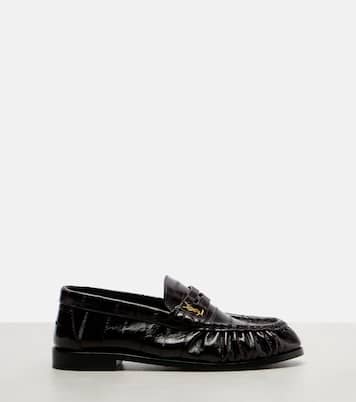 Eel leather penny loafers | Saint Laurent
