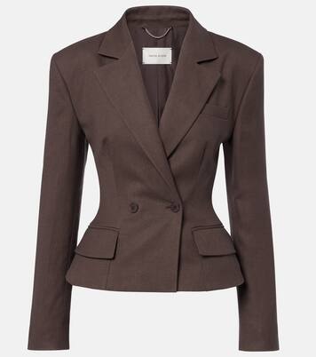 Peplum linen blazer | Magda Butrym